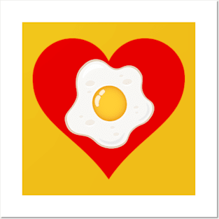 I LOVE FRIED EGG Posters and Art